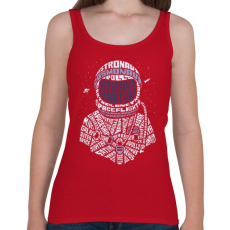 PRINTFASHION Űrhajós - Női atléta - Cseresznyepiros