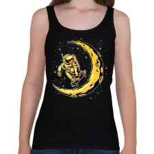 PRINTFASHION Űrhajós  - Női atléta - Fekete női trikó