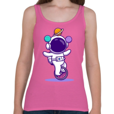 PRINTFASHION Űrhajós  - Női atléta - Rózsaszín női trikó