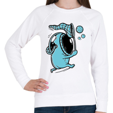 PRINTFASHION Űrhajós - Női pulóver - Fehér