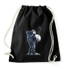 PRINTFASHION Űrhajós szelfi - Sportzsák, Tornazsák - Fekete