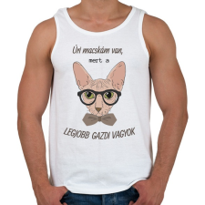 PRINTFASHION Úri macskám van 2 - Férfi atléta - Fehér atléta, trikó