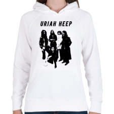 PRINTFASHION uriah heep stencil - Női kapucnis pulóver - Fehér női pulóver, kardigán