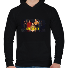 PRINTFASHION Úriemberek - Férfi kapucnis pulóver - Fekete