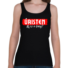 PRINTFASHION Úristen Ki Ez A Lány?  - Női atléta - Fekete