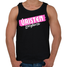 PRINTFASHION Úristen Lánybúcsú - Férfi atléta - Fekete atléta, trikó