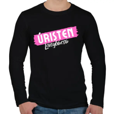 PRINTFASHION Úristen Lánybúcsú - Férfi hosszú ujjú póló - Fekete férfi póló
