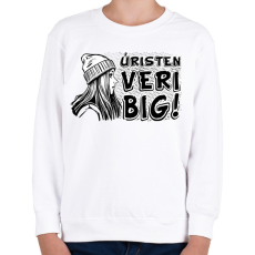 PRINTFASHION Úristen veri big - Gyerek pulóver - Fehér