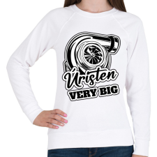 PRINTFASHION Úristen Very Big - Női pulóver - Fehér női pulóver, kardigán