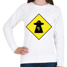 PRINTFASHION Űrlény - Női pulóver - Fehér