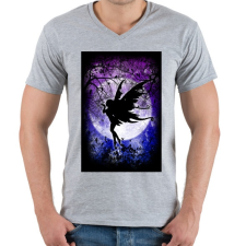 PRINTFASHION Ursula tündér - Férfi V-nyakú póló - Sport szürke férfi póló