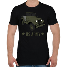PRINTFASHION us army - Férfi póló - Fekete férfi póló