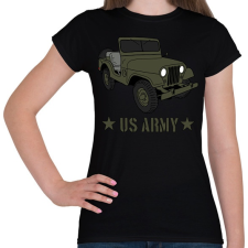 PRINTFASHION us army - Női póló - Fekete női póló