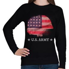 PRINTFASHION US ARMY - Női pulóver - Fekete