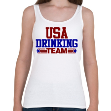 PRINTFASHION USA drinking team - Női atléta - Fehér női trikó