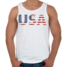 PRINTFASHION usa - Férfi atléta - Fehér