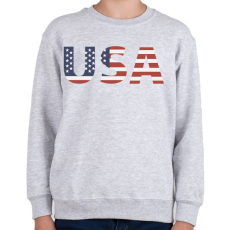 PRINTFASHION usa - Gyerek pulóver - Sport szürke