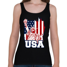 PRINTFASHION usa liberty - Női atléta - Fekete