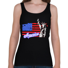 PRINTFASHION usa liberty - Női atléta - Fekete