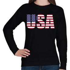 PRINTFASHION USA - Női pulóver - Fekete