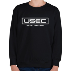 PRINTFASHION USEC - United Security - Gyerek pulóver - Fekete
