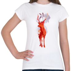 PRINTFASHION Useless deer - Női póló - Fehér