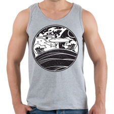 PRINTFASHION USS enterprise - Férfi atléta - Sport szürke atléta, trikó