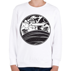 PRINTFASHION USS enterprise - Gyerek pulóver - Fehér