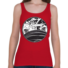 PRINTFASHION USS enterprise - Női atléta - Cseresznyepiros