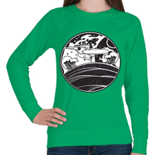 PRINTFASHION USS enterprise - Női pulóver - Zöld női pulóver, kardigán