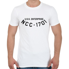 PRINTFASHION USS Enterprisee NCC - Férfi póló - Fehér férfi póló