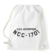 PRINTFASHION USS Enterprisee NCC - Sportzsák, Tornazsák - Fehér tornazsák