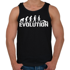 PRINTFASHION Úszás evolúció - Férfi atléta - Fekete