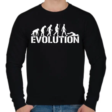 PRINTFASHION Úszás evolúció - Férfi pulóver - Fekete férfi pulóver, kardigán
