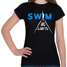 PRINTFASHION Úszás - Női póló - Fekete
