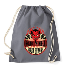 PRINTFASHION Út a pokolban - Sportzsák, Tornazsák - Grafitszürke tornazsák