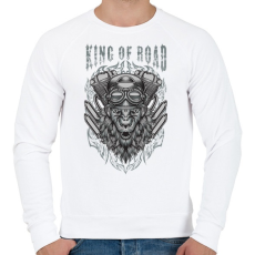 PRINTFASHION Utak királya - Férfi pulóver - Fehér