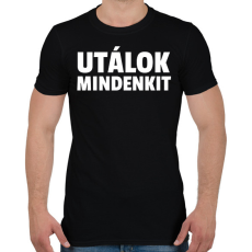 PRINTFASHION UTÁLOK MINDENKIT - Férfi póló - Fekete