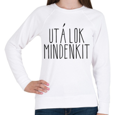 PRINTFASHION utálok mindenkit - Női pulóver - Fehér női pulóver, kardigán