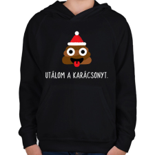 PRINTFASHION UTÁLOM A KARÁCSONYT - Gyerek kapucnis pulóver - Fekete gyerek pulóver, kardigán