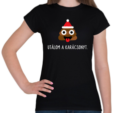 PRINTFASHION UTÁLOM A KARÁCSONYT - Női póló - Fekete női póló