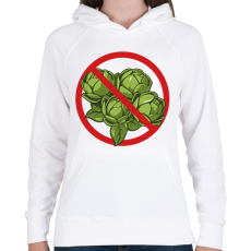 PRINTFASHION Utálom a kelbimbót - Női kapucnis pulóver - Fehér