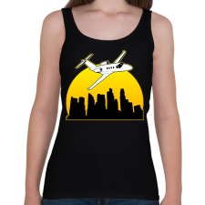 PRINTFASHION Utazás  - Női atléta - Fekete női trikó