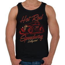 PRINTFASHION Utazók - Férfi atléta - Fekete atléta, trikó