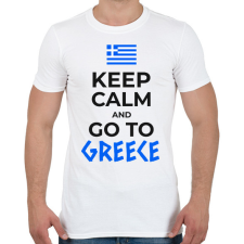 PRINTFASHION UTAZZ GÖRÖGORSZÁGBA - Férfi póló - Fehér férfi póló