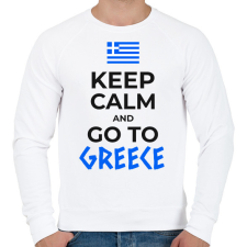 PRINTFASHION UTAZZ GÖRÖGORSZÁGBA - Férfi pulóver - Fehér férfi pulóver, kardigán