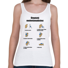 PRINTFASHION Útmutató medve támadásokhoz - Női atléta - Fehér