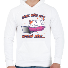 PRINTFASHION Utolsó rész - Sorozatfüggő - Férfi kapucnis pulóver - Fehér