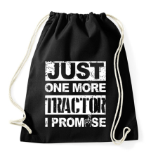PRINTFASHION Utolsó traktor, megígérem... - Sportzsák, Tornazsák - Fekete tornazsák