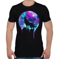 PRINTFASHION Üvöltés - Férfi póló - Fekete férfi póló